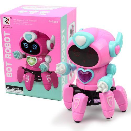 Танцующая игрушка "Милый робот", розовый - фото 1 - id-p10402740