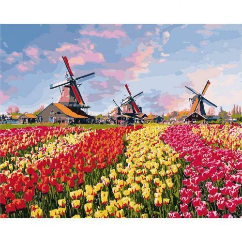 Картина по номерам "Красочные тюльпаны Голландии" - фото 1 - id-p10399538