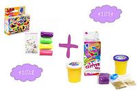 Набор теста для лепки "Lovin' Do Glitter MIX" + Тесто для лепки "Lovin'Do Неон", 4 х 20 г