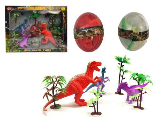Игровой набор "Парк динозавров" + 2 лизуна в яйце - фото 1 - id-p10400654