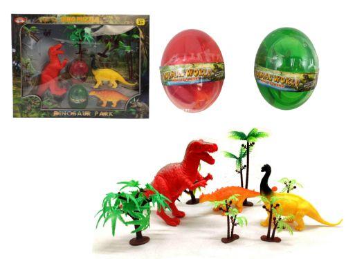 Игровой набор "Парк динозавров" + 2 лизуна в яйце - фото 1 - id-p10400655