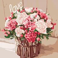 Картина по номерам "Розы любви"