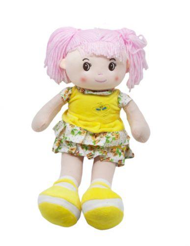 Кукла мягкая с хвостиками (желтый) - фото 1 - id-p10401142