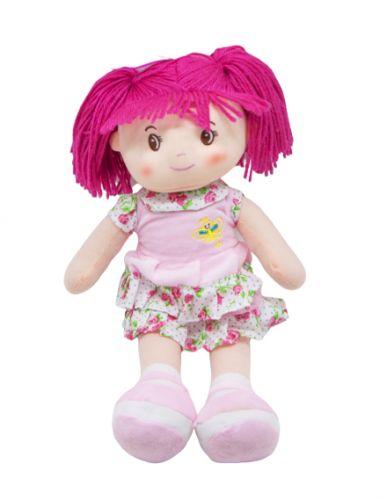 Кукла мягкая с хвостиками (розовый) - фото 1 - id-p10401143