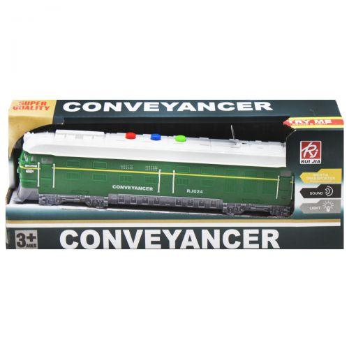 Поезд "Conveyancer" инерционный, зеленый - фото 1 - id-p10402800