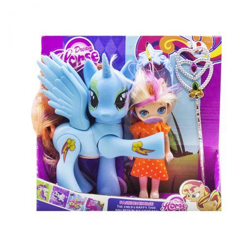 Набор "Dream Horse: лошадка и кукла-пони" (голубой) - фото 1 - id-p10402806
