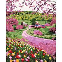 Картина по номерам "Весеннее разноцветье"