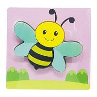 Деревянные пазлы-вкладыши "Пчелка"