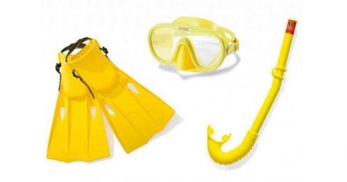 Набор для плавания (ласты, маска и трубка), размер M - фото 1 - id-p10399692