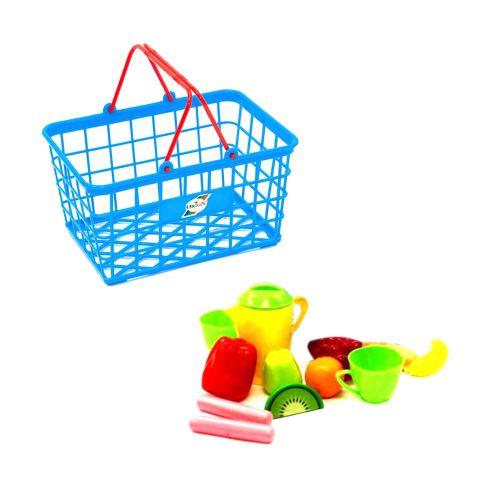 Корзинка "Супермаркет М", 12 предметов (синяя) - фото 1 - id-p10399698