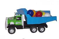 Машинка "Фарго" с пластиковыми шариками (с синим кузовом)