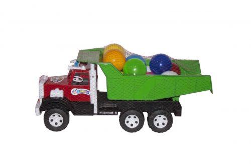 Машинка "Фарго" с пластиковыми шариками (с зелёным кузовом) - фото 1 - id-p10400791