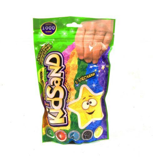 Кинетический песок "KidSand", в пакете, 1000 г (жёлтый) - фото 1 - id-p10399722