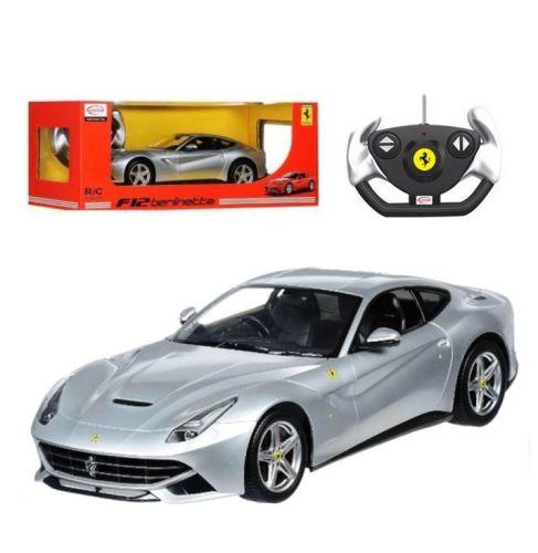 Машина на радиоуправлении "Ferrari F12" (серебристая) - фото 1 - id-p10400886