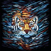 Картина по номерам "Тигр" рус