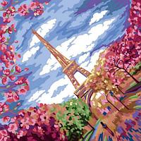Картина по номерам "Весна в Париже" укр