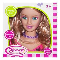Кукла-манекен для причёсок "Beauty", розовая (вид 4)