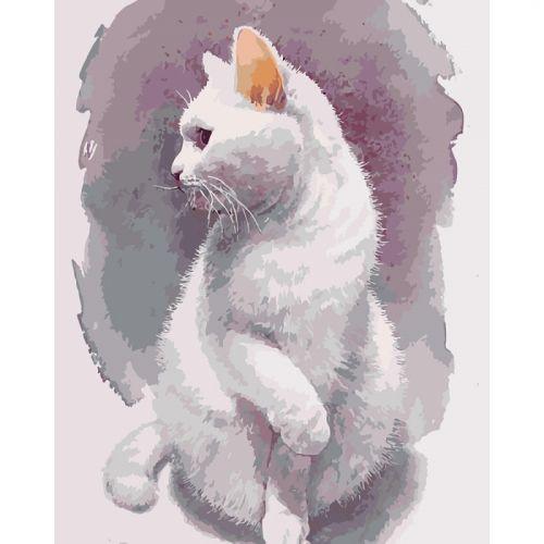 Картина по номерам "Нежный кот" - фото 1 - id-p10403268