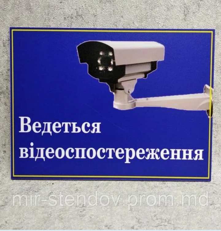Наклейка по безопасности Ведётся видеонаблюдение, фото 1