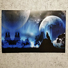 Наклейка на ноутбук. Волк