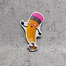 Магнитный стенд для крепления рисунка магнитом "Оранжевый карандаш"