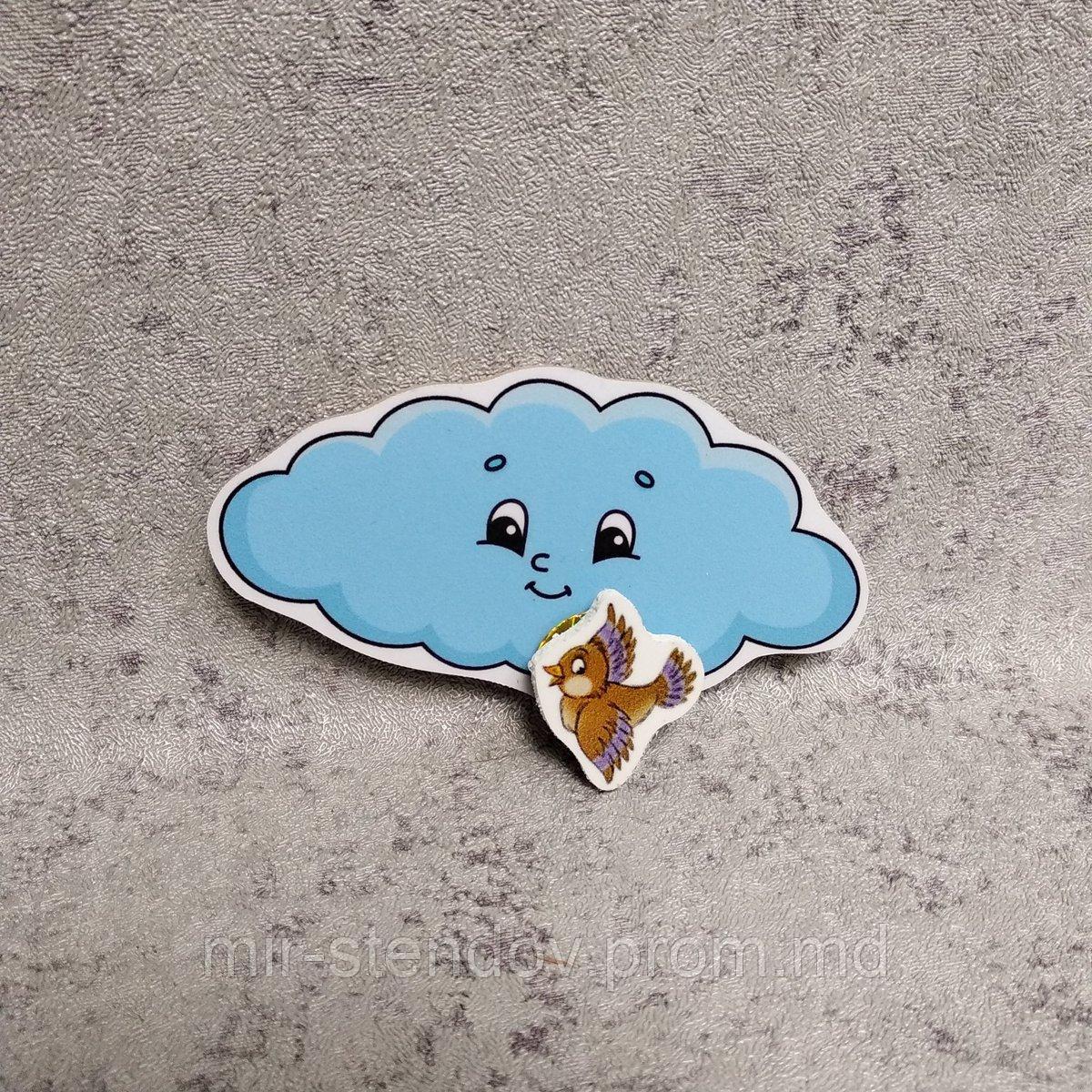 Магнитный стенд для крепления рисунка магнитом "Облачко", фото 1