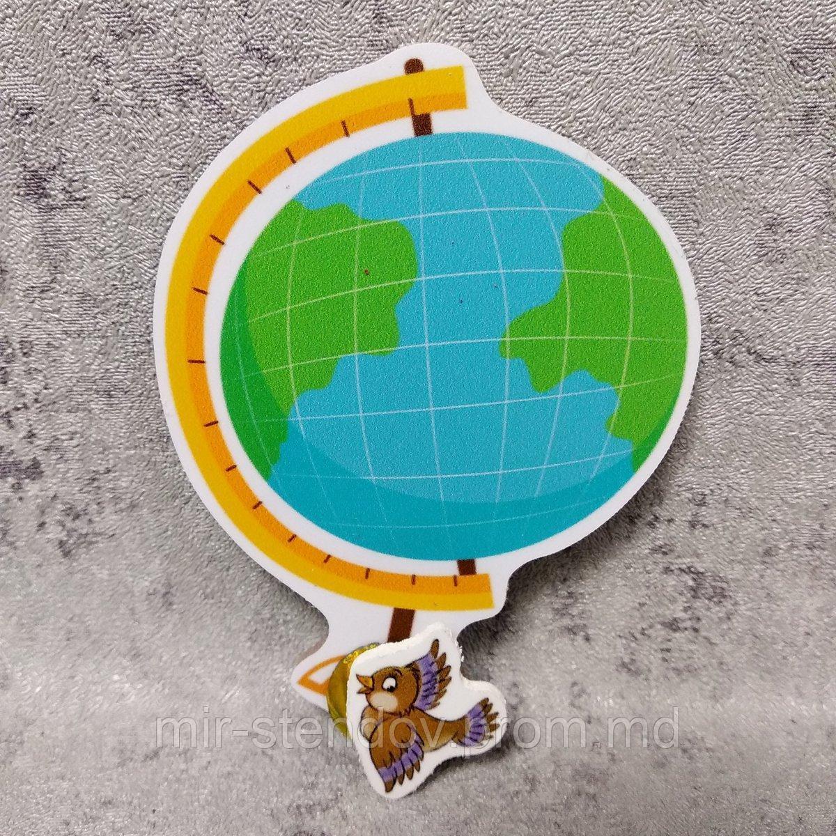 Магнитный стенд для крепления рисунка магнитом "Глобус", фото 1