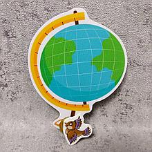 Магнитный стенд для крепления рисунка магнитом "Глобус"