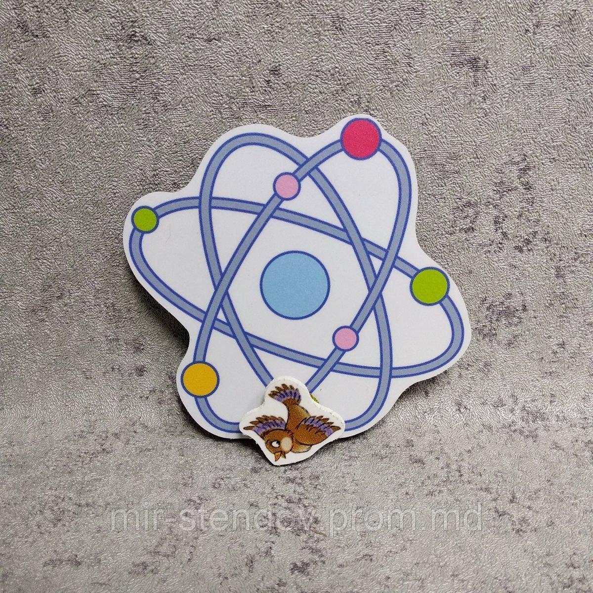 Магнитный стенд для крепления рисунка магнитом "Атом", фото 1