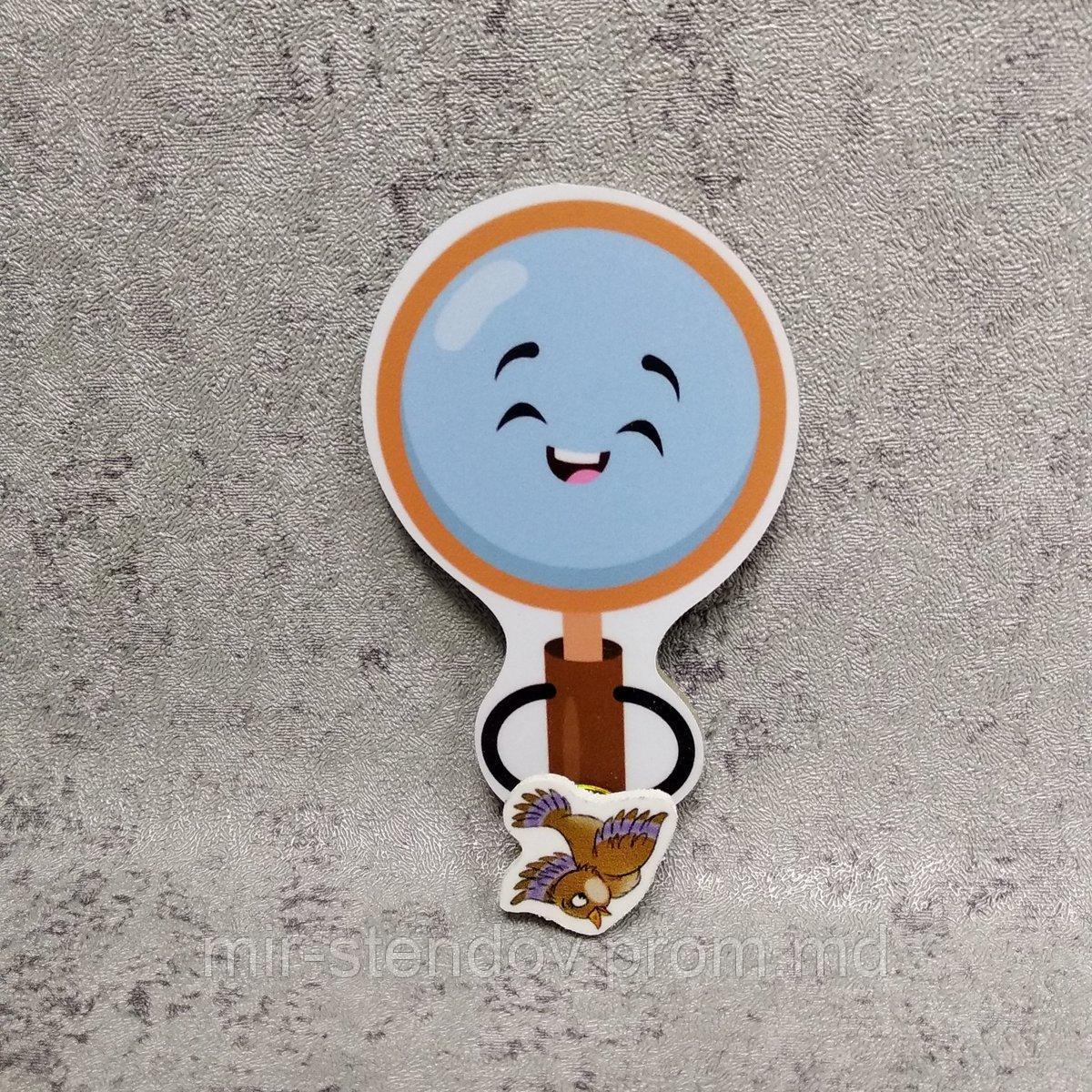 Магнитный стенд для крепления рисунка магнитом "Лупа", фото 1