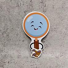 Магнитный стенд для крепления рисунка магнитом "Лупа"