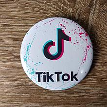 Значок тик ток. Брызги краски