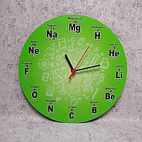 Часы настенные "Химическое время" (Салатовые)