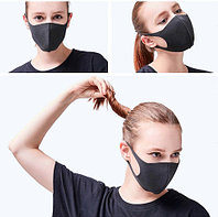 Многоразовая угольная маска Pitta Mask (антибактериальная)