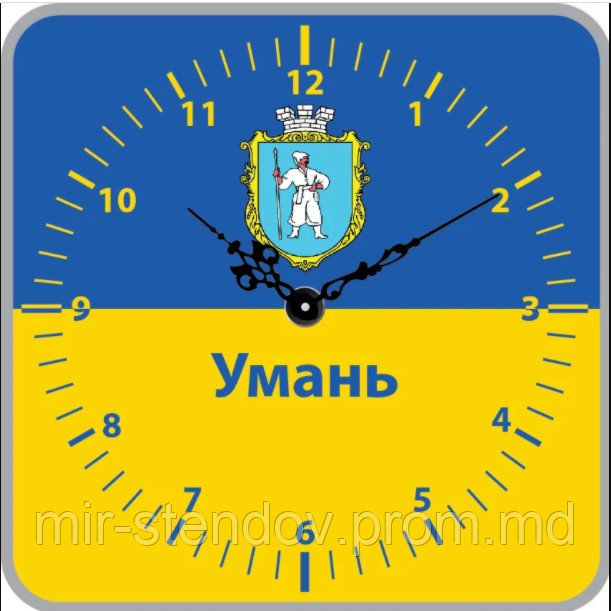 Часы с символикой Украины и Вашего города 40 см - фото 1 - id-p4436537