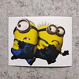 Наклейка на автомобиль Миньоны, фото 2