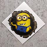 Наклейка на автомобиль Миньоны, фото 3