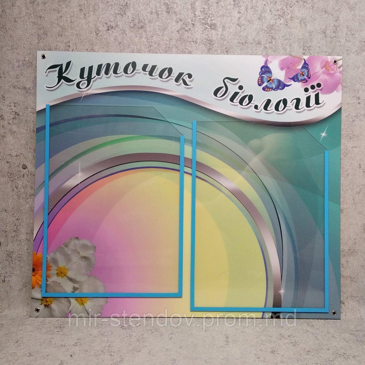 Уголок биологии. Стенд для кабинета биологии, фото 1