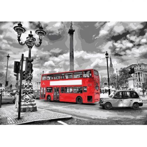 Картина по номерам "Яркий автобус" - фото 1 - id-p10407361