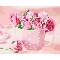 Картина по номерам "Чайные розы"