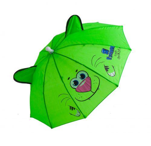 Зонтик с ушками "Котик" (зелёный) - фото 1 - id-p10407396