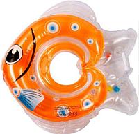 Круг для купания младенцев "Рыбка" (оранжевый)