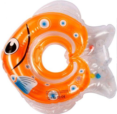 Круг для купания младенцев "Рыбка" (оранжевый) - фото 1 - id-p10407578
