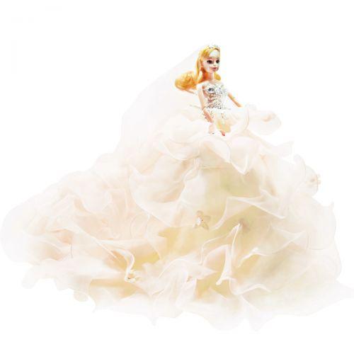 Кукла "Невеста" в пышном белом платье (на подставке, с подсветкой) - фото 1 - id-p10407620
