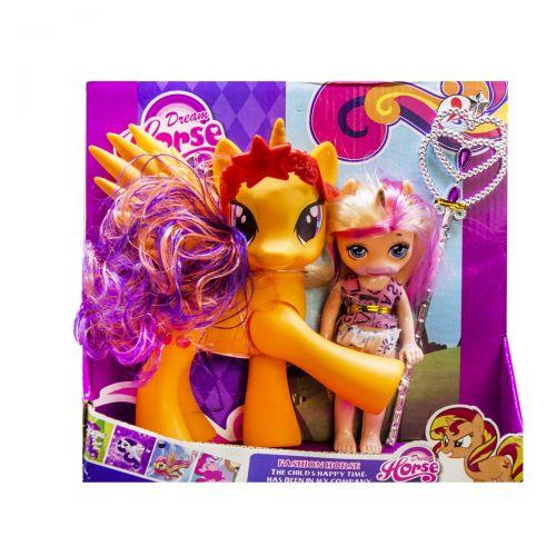 Набор "Dream Horse: лошадка и кукла-пони" (оранжевая) - фото 1 - id-p10407624