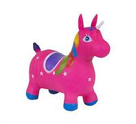 Прыгун резиновый "Единорог" (темно - розовый)
