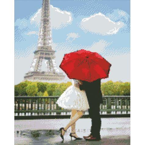 Алмазная вышивка "Любовь в Париже" - фото 1 - id-p10408158