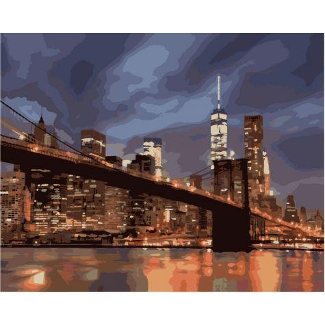 Картина по номерам "Ночной Нью-Йорк" - фото 1 - id-p10408161