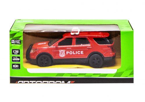 Машина металл "Полиция" красный - фото 1 - id-p10408189