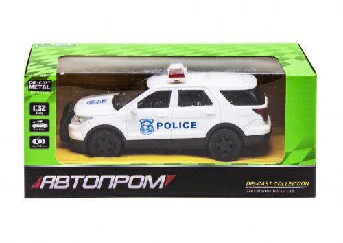 Машина металл "Полиция" белый - фото 1 - id-p10408191